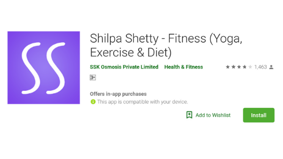 Shilpa Shetty Fitness app logo